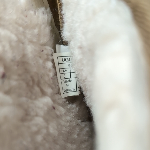 Uggs Brown Leather Kids Boots - Picture 5 of 8